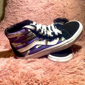 Purple camo Vans